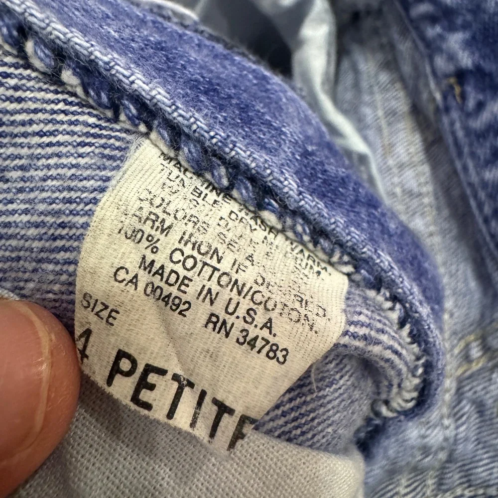 Vintage Lee Riders‎ High Waisted Mom Jeans Acid Wash Blue Tapered Leg 24 Waist